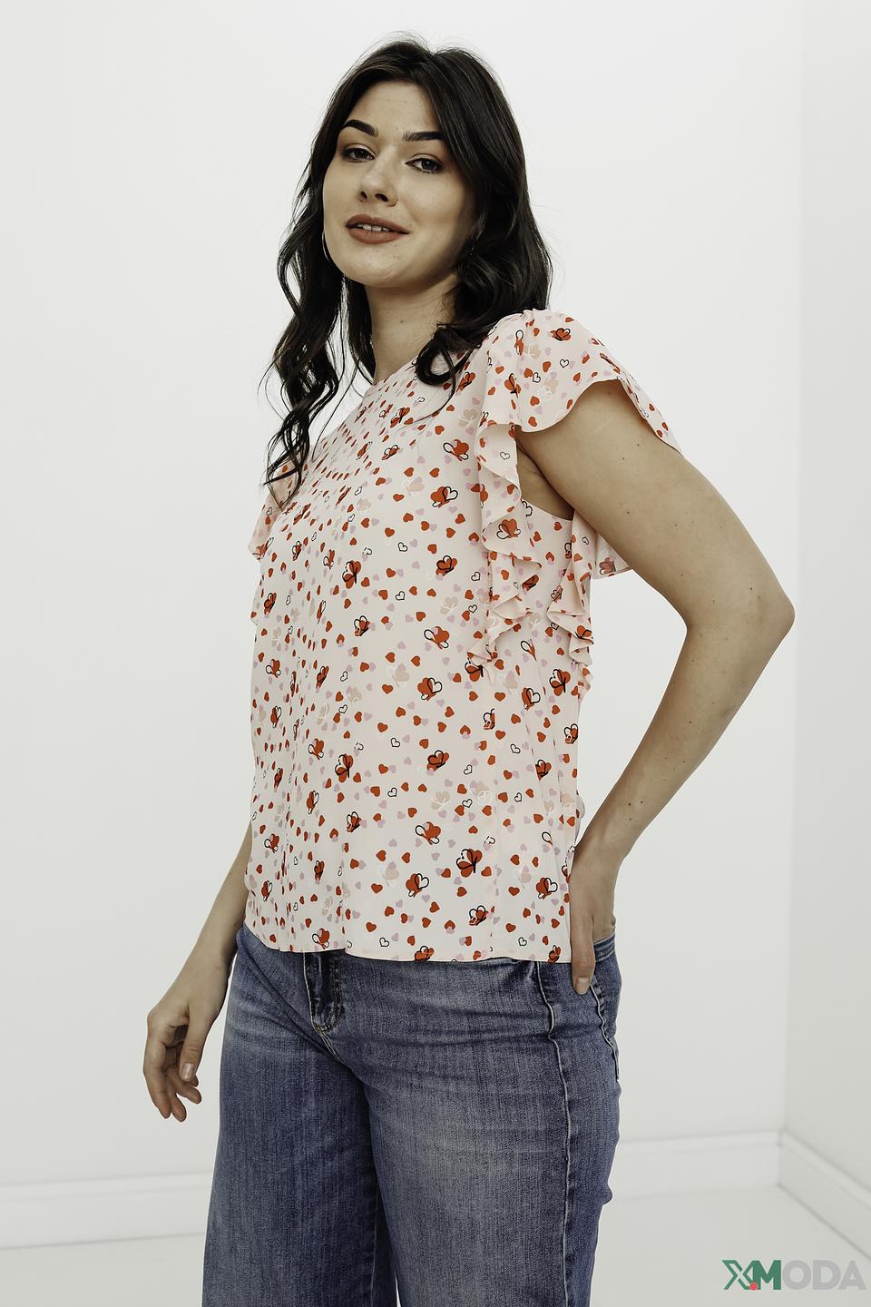 Блуза i Blues женская с цветочным принтом