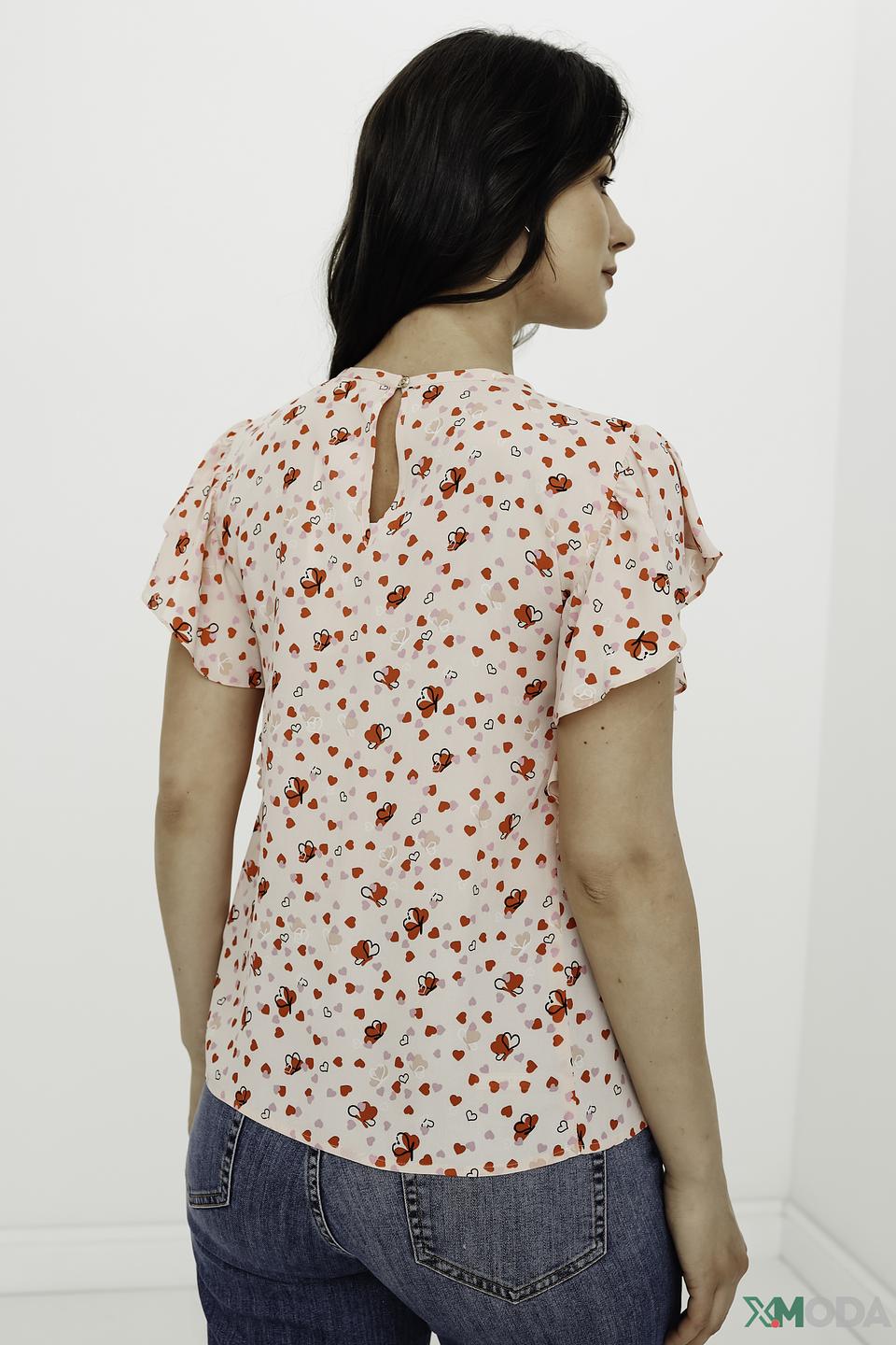 Блуза i Blues женская с цветочным принтом