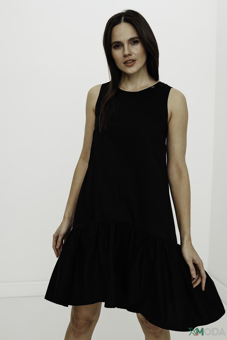 Платье Gaudi чёрное с оборками