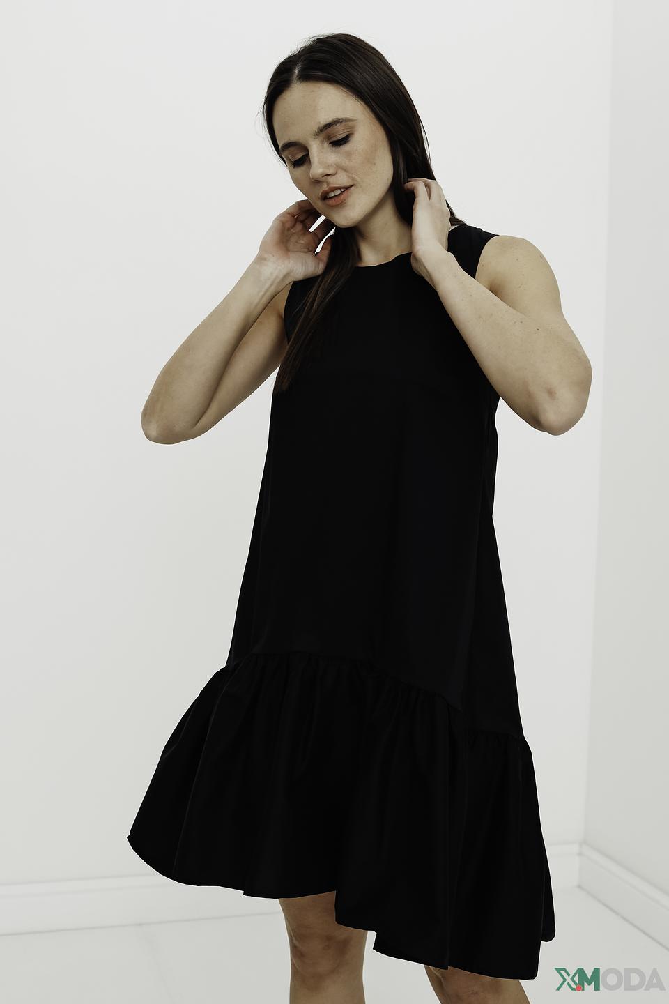 Платье Gaudi чёрное с оборками