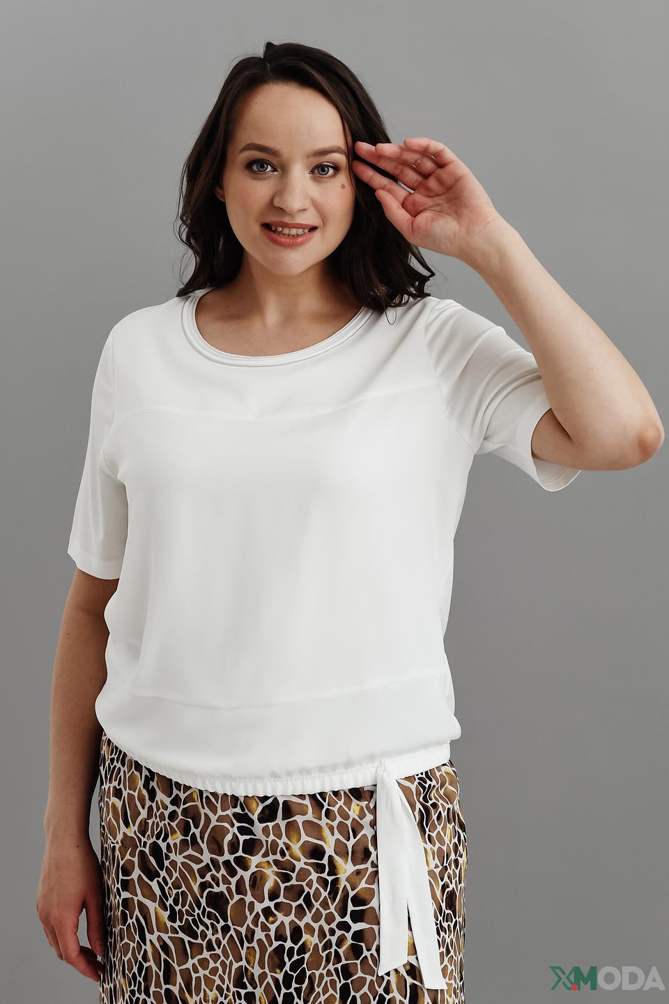 Блуза Frank Walder с завязкой белый