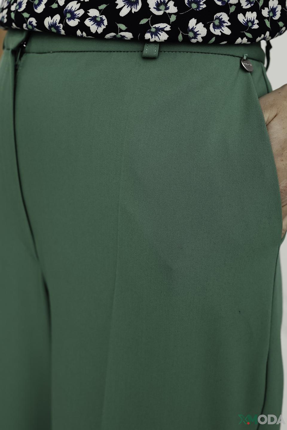 Брюки клёш Rich and Royal зелёные