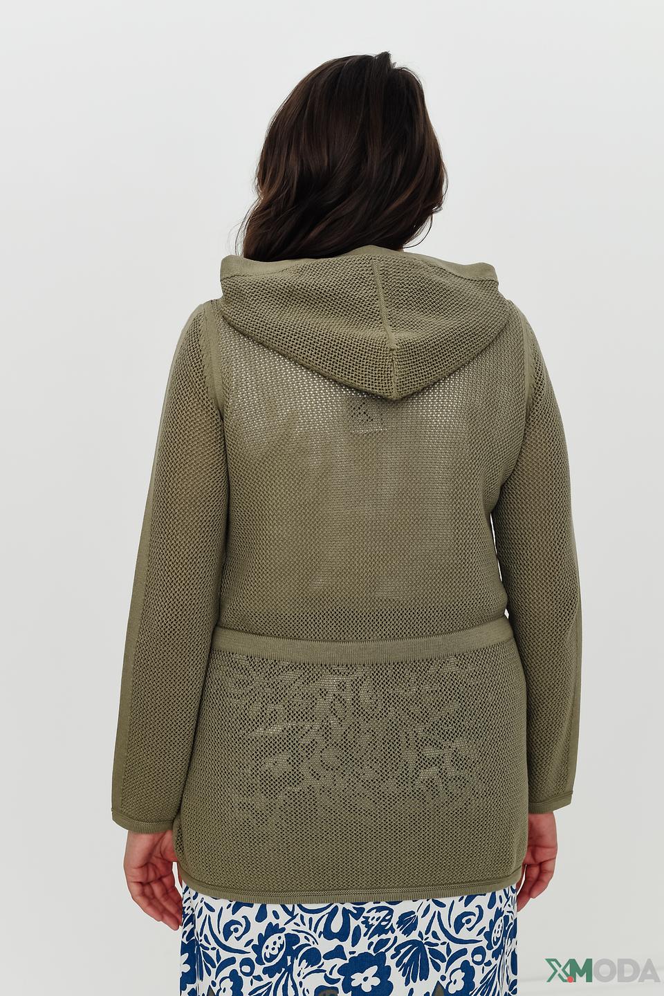 Жакет Lebek с капюшоном хаки