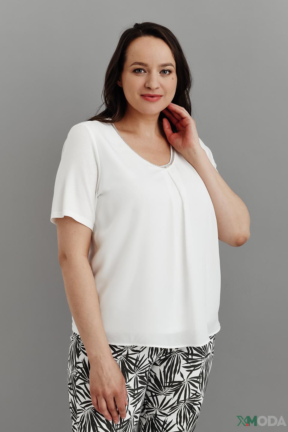 Блуза Frank Walder с V-образным вырезом