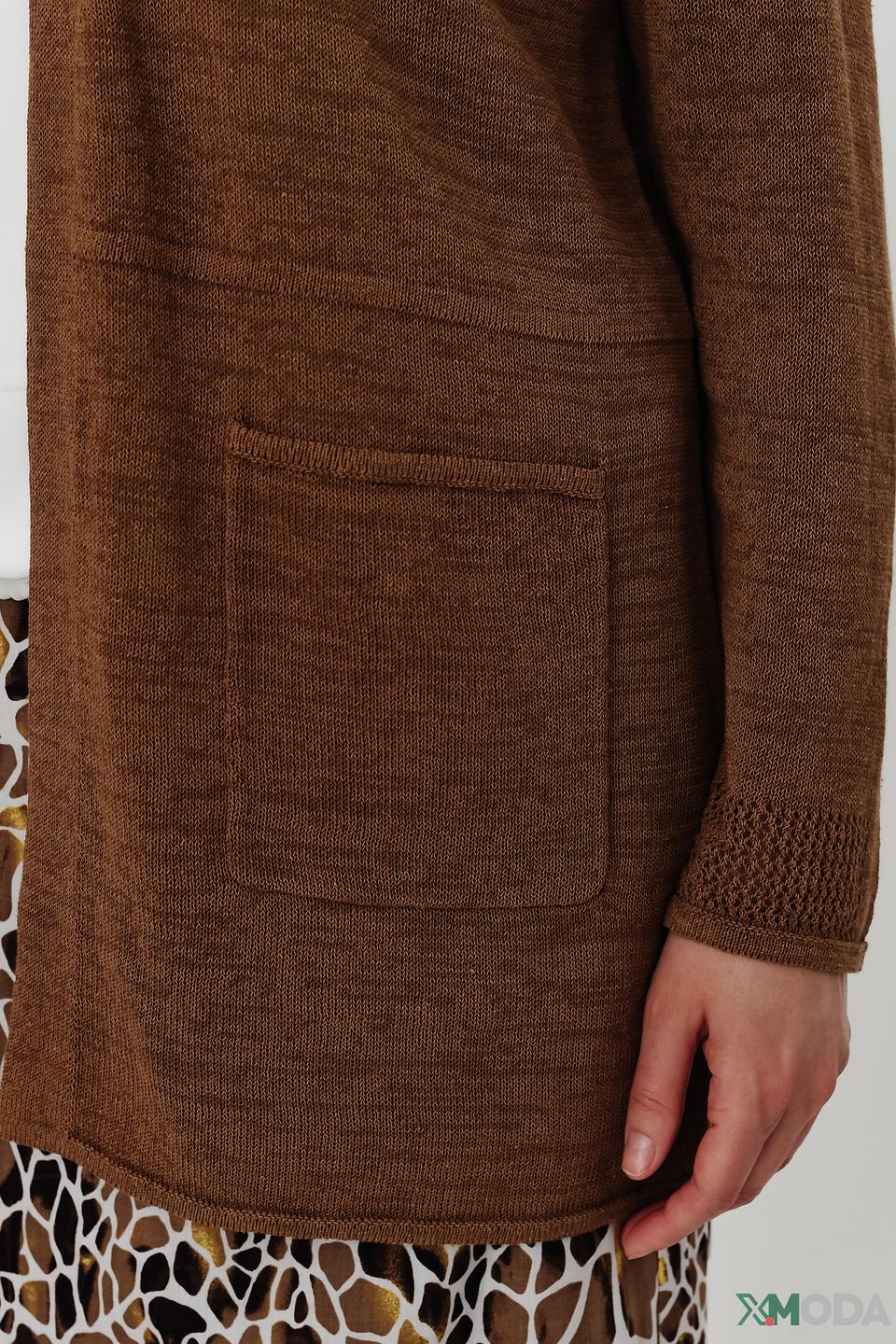 Кардиган Rabe collection коричневый