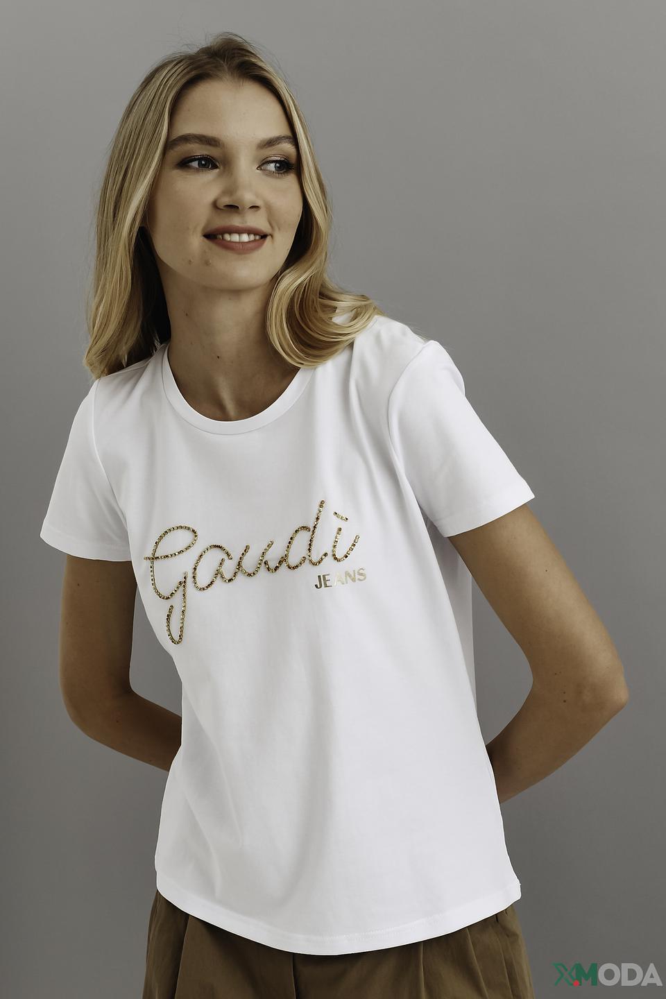Футболка Gaudi женская с логотипом