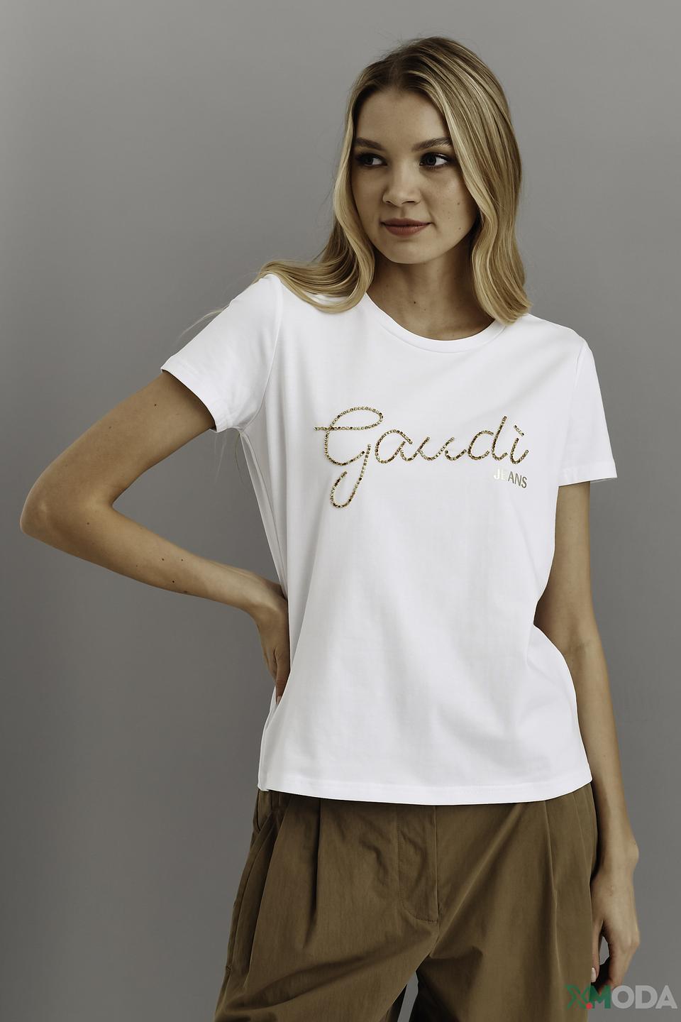 Футболка Gaudi женская с логотипом