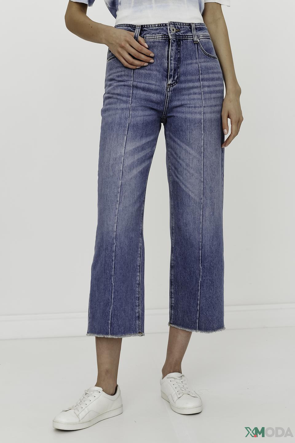 Джинсы Cinque с разрезами голубые