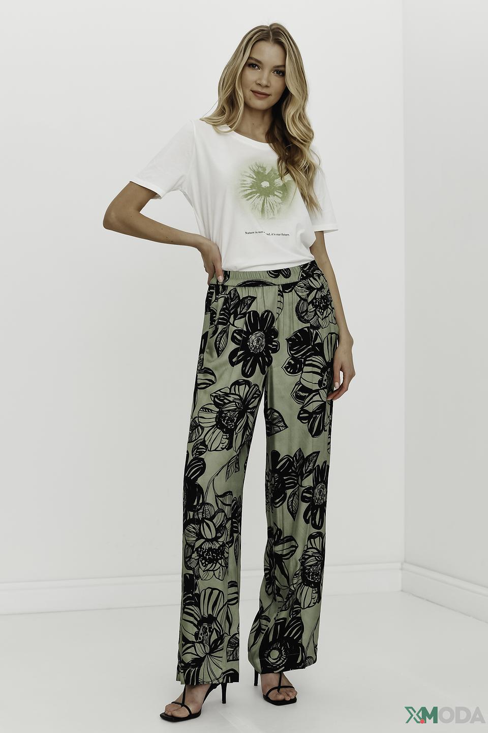 Футболка Luisa Cerano с принтом белый