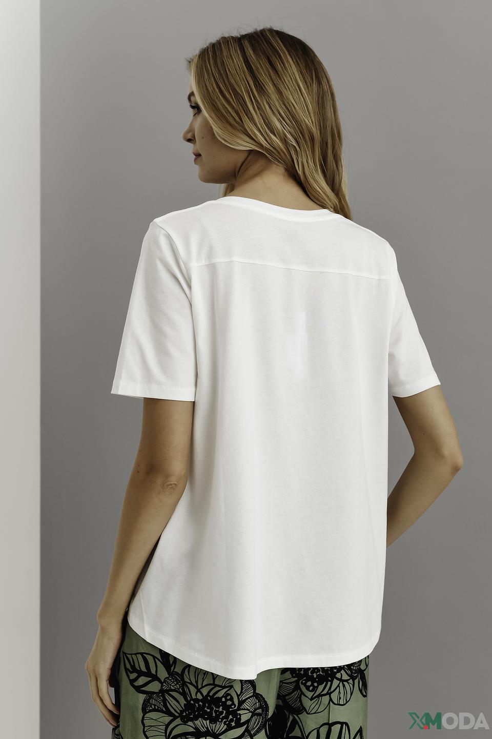 Футболка Luisa Cerano с принтом белый