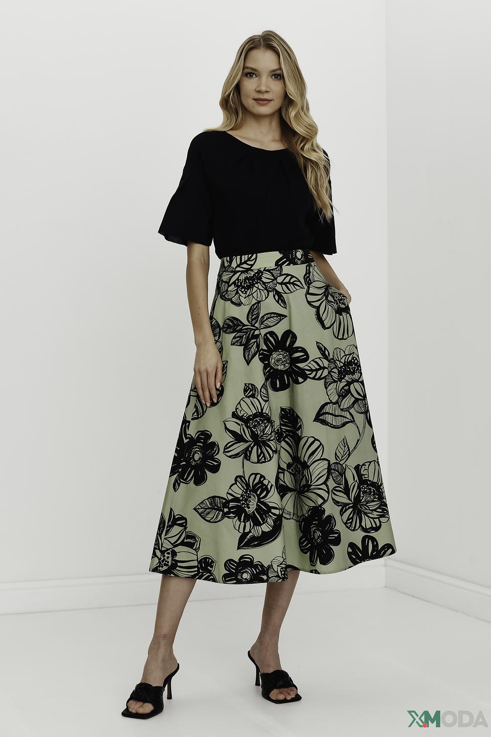 Юбка Luisa Cerano с цветочным принтом