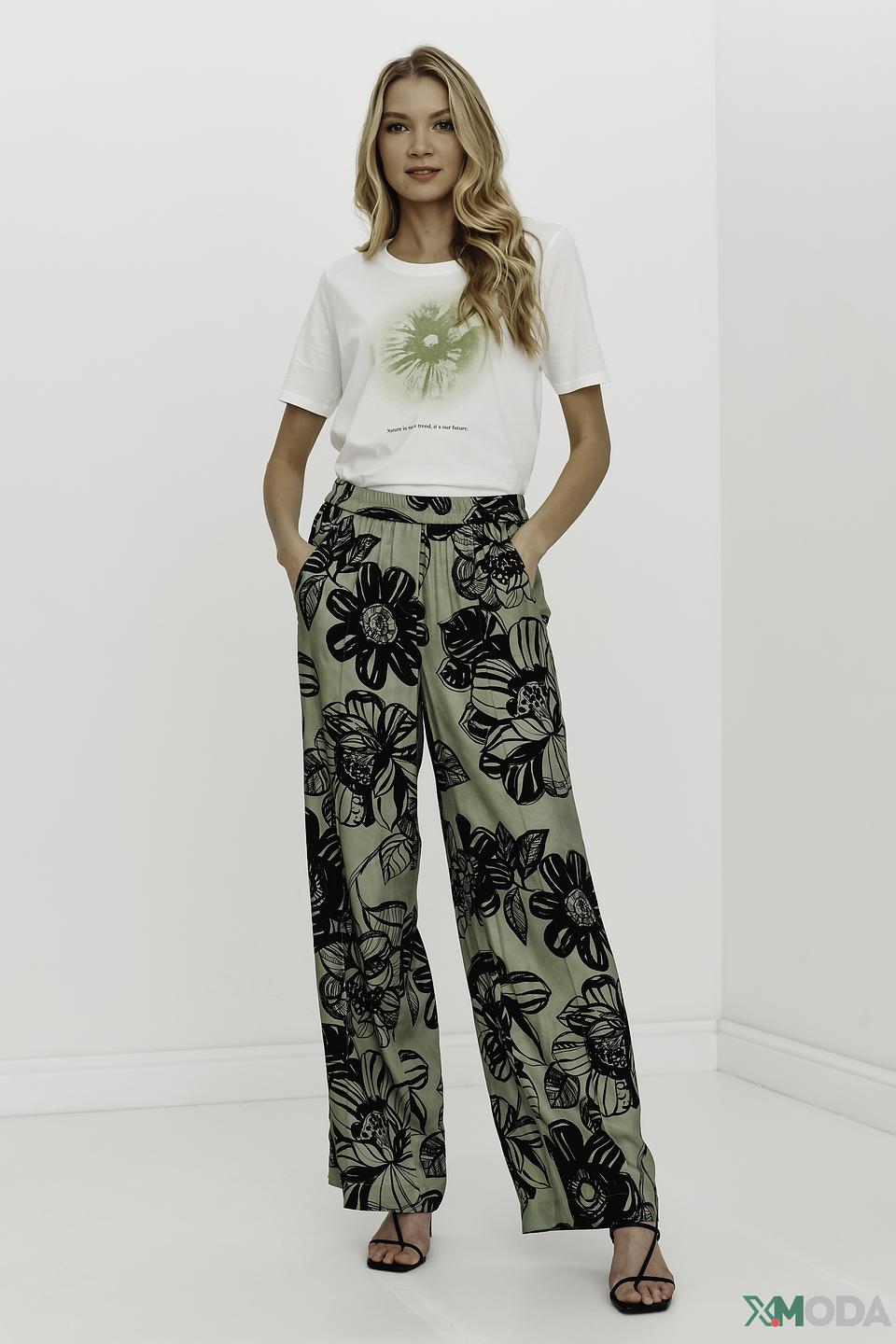 Брюки Luisa Cerano с цветочным принтом