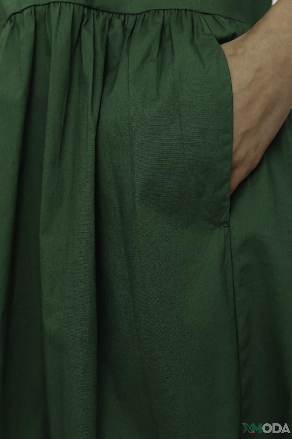 Платье Oui зелёное трапеция