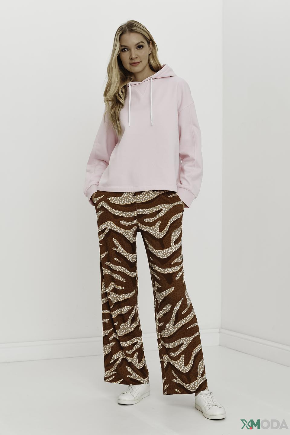 Брюки Marc Cain принт зебра коричневый