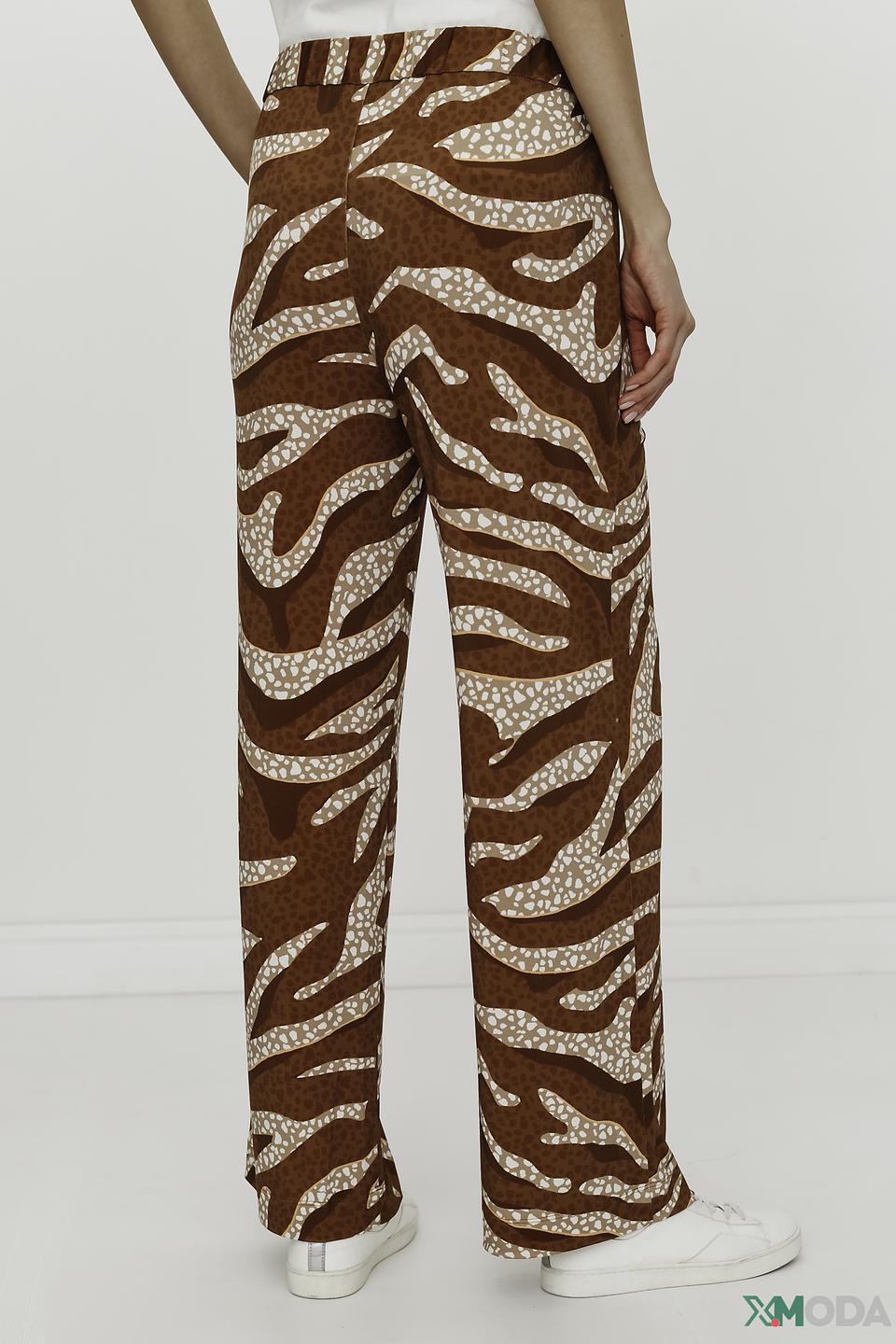 Брюки Marc Cain принт зебра коричневый