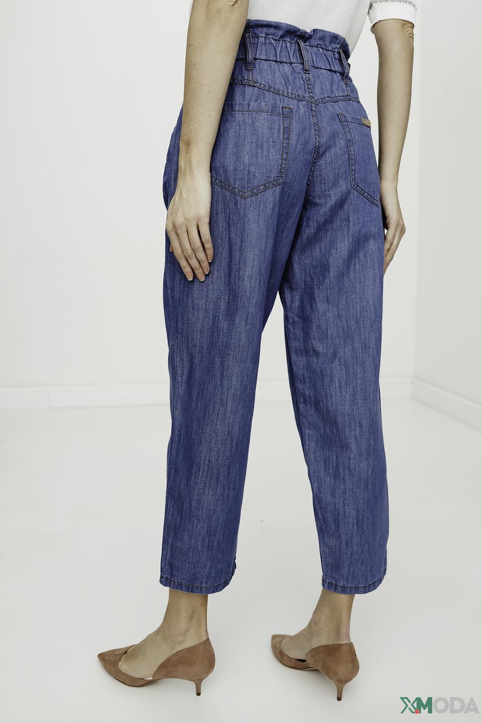 Брюки i Blues джинсовые с завышенной талией