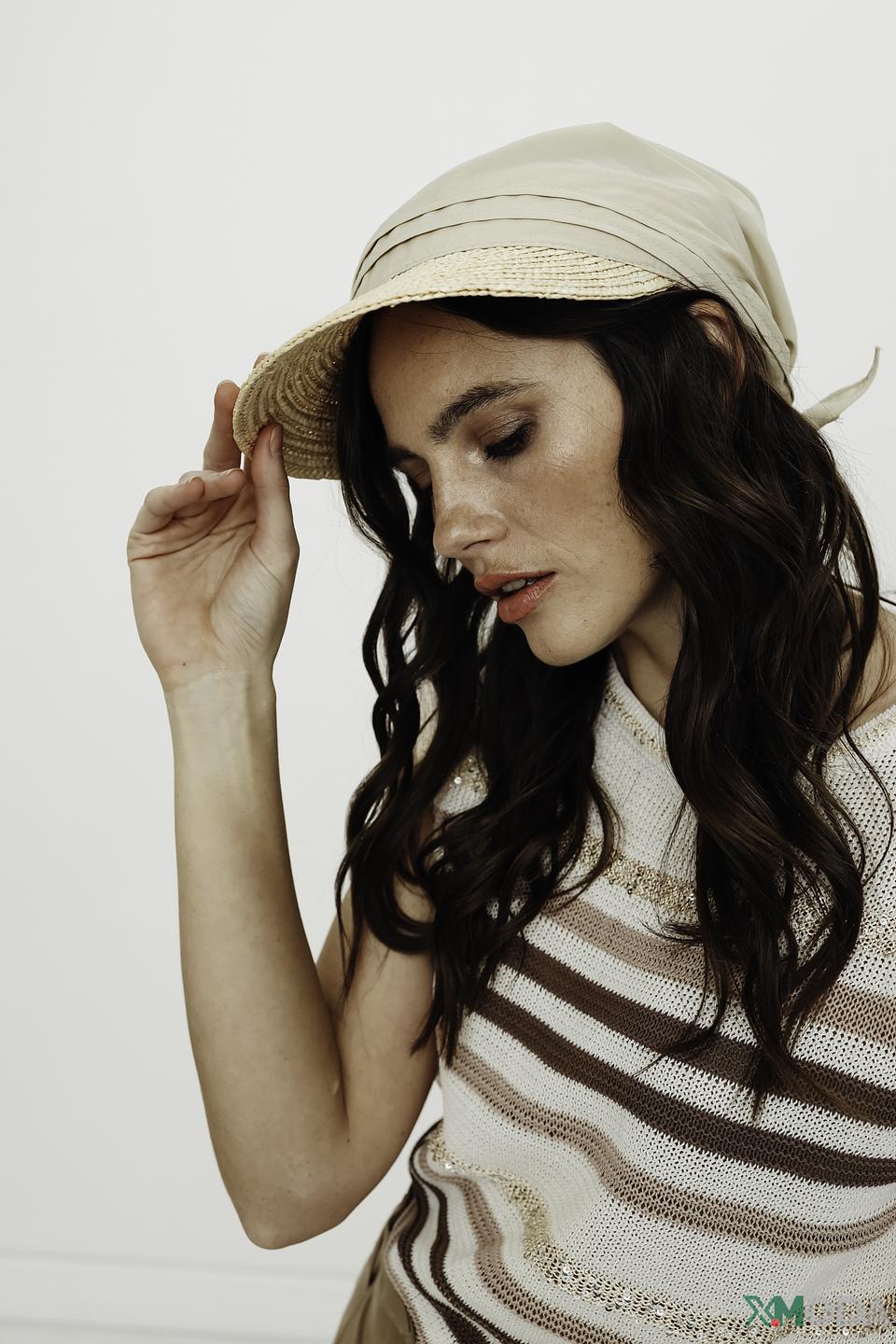 Кепка Seeberger соломенная бежевая