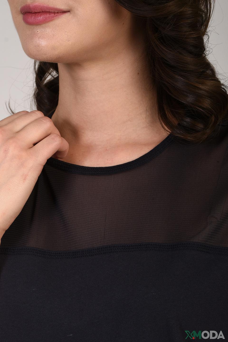 Блуза Pezzo с сеткой чёрная