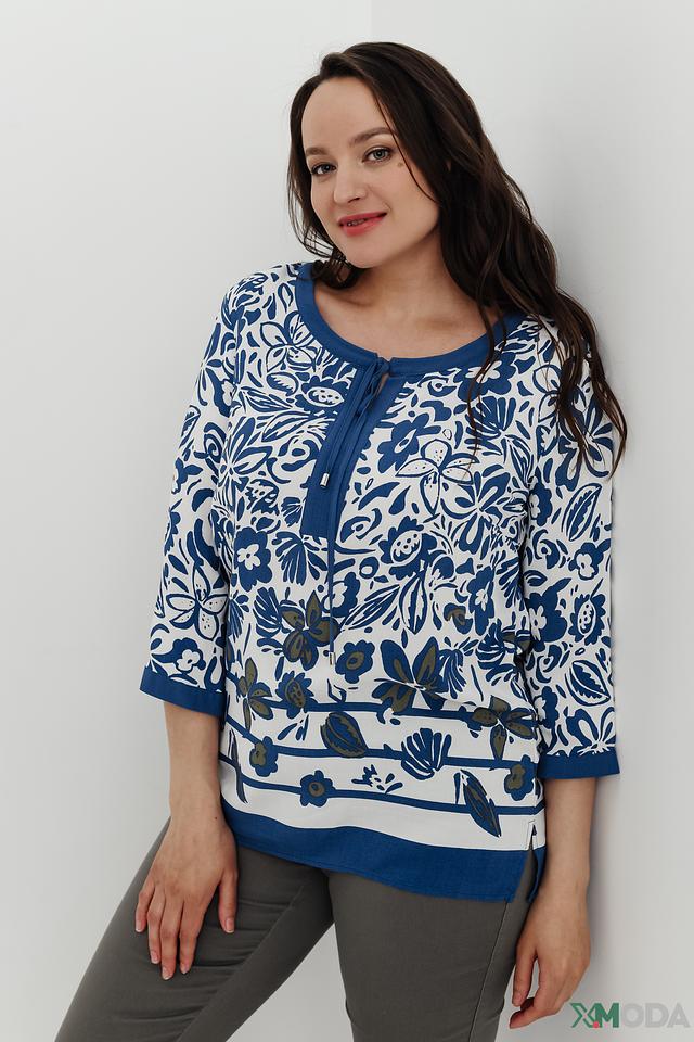 Блуза Lebek с цветочным принтом