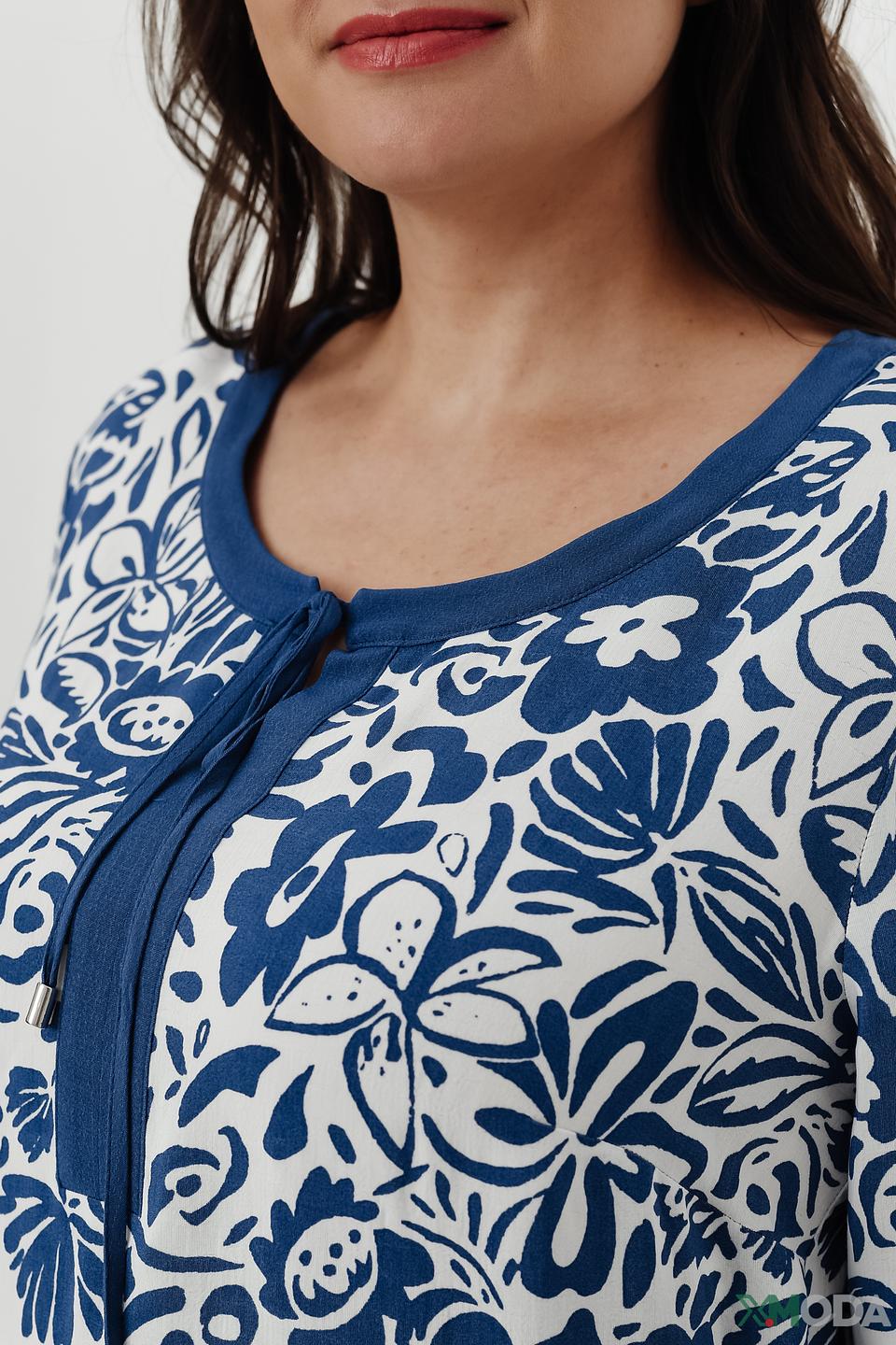 Блуза Lebek с цветочным принтом