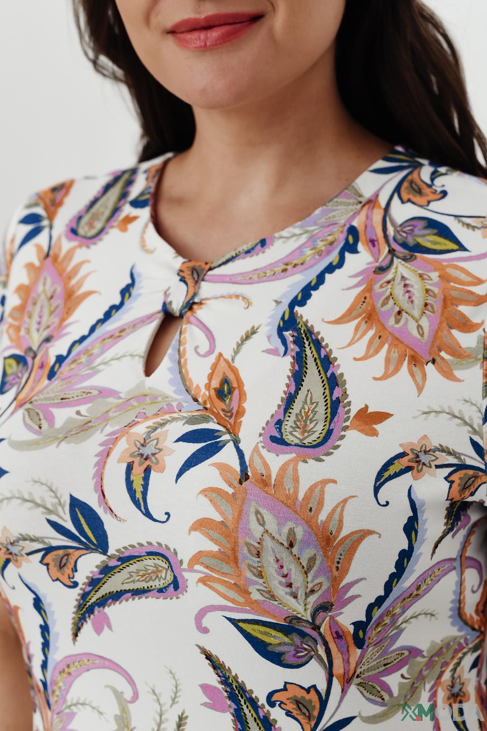 Блуза Lebek с принтом пейсли