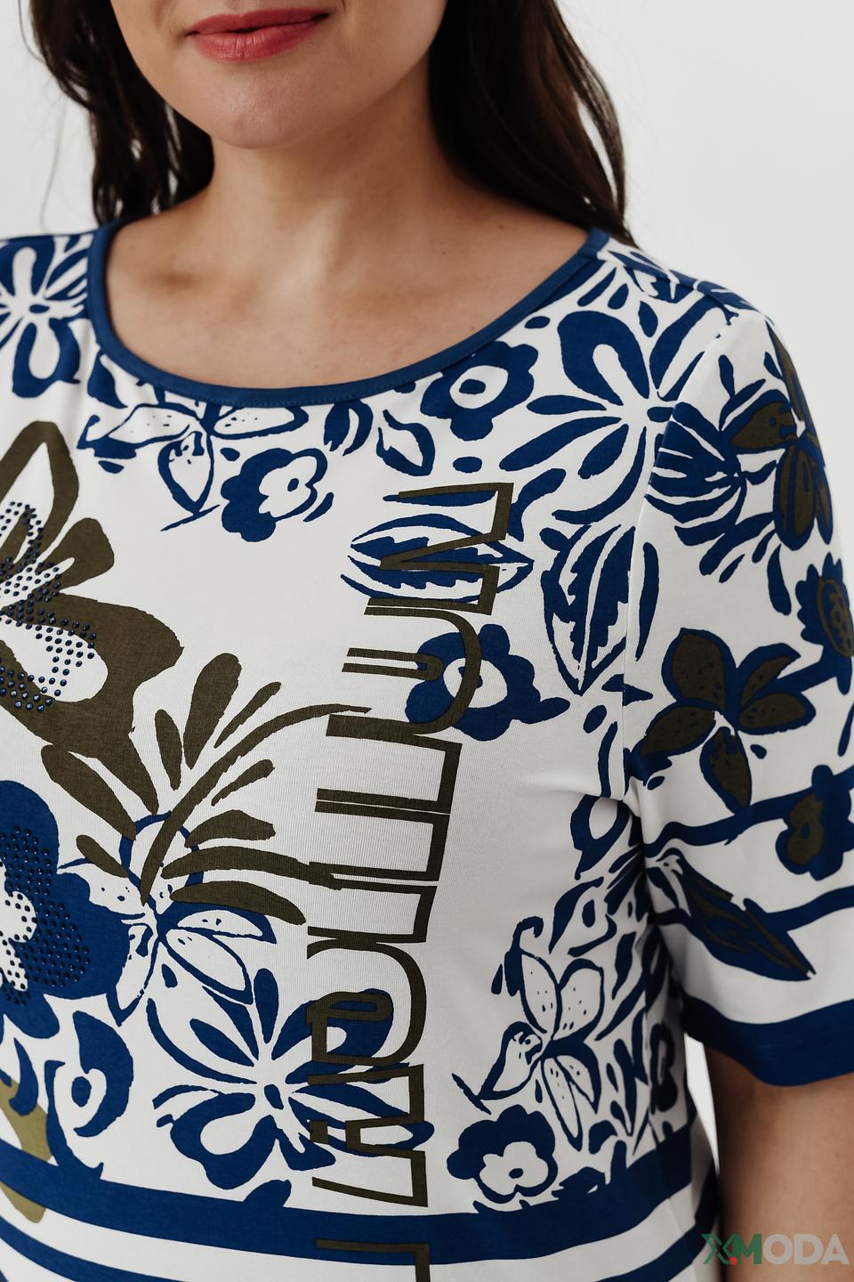 Блуза Lebek с цветочным принтом