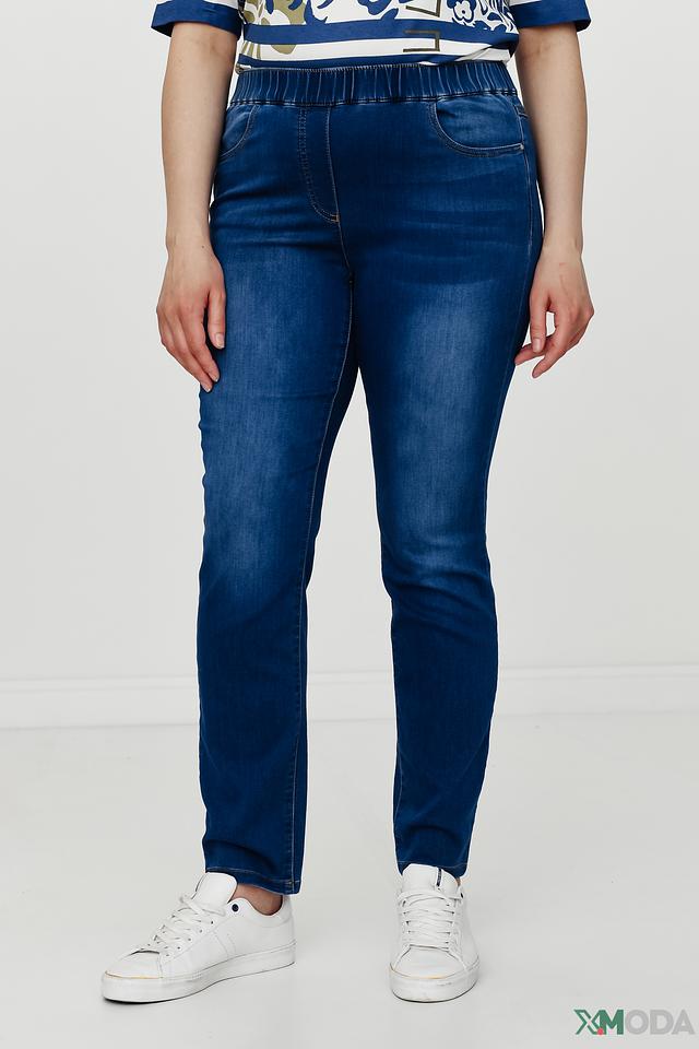 Джинсы Samoon с эластичным поясом синие