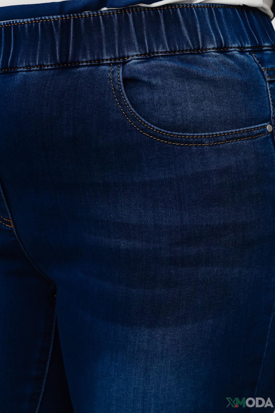 Джинсы Samoon с эластичным поясом синие