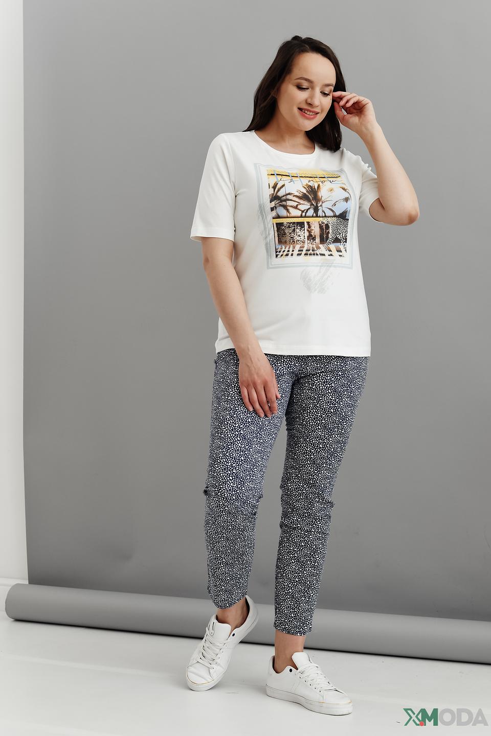 Брюки Relaxed by Toni с принтом