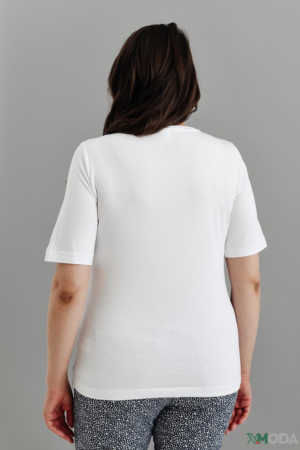 Футболка Rabe collection с принтом белая