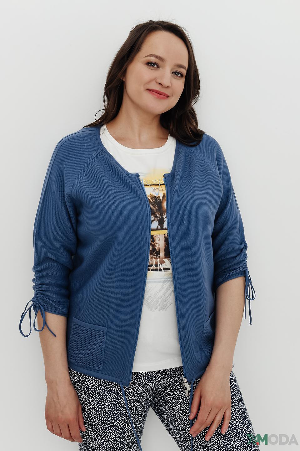 Жакет Rabe collection синий с завязками