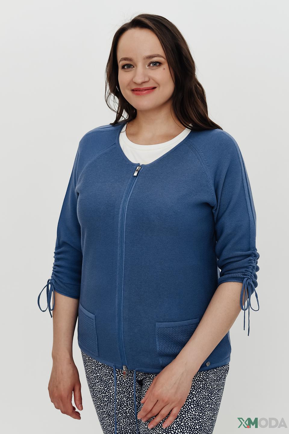 Жакет Rabe collection синий с завязками