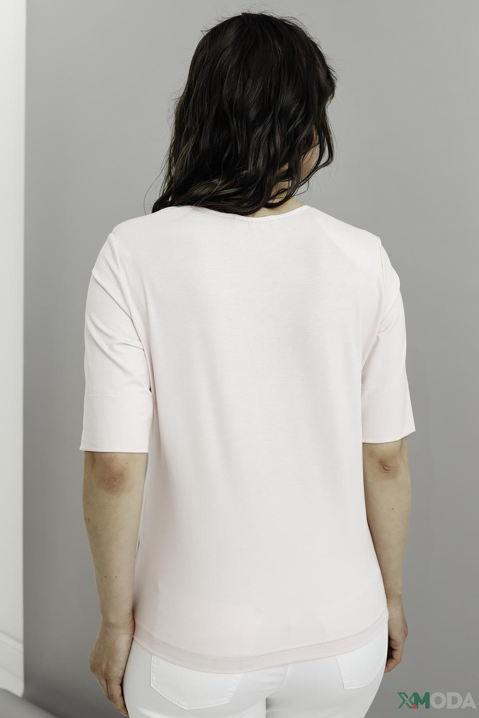 Футболка Eugen Klein с камнями пудрово-розовый