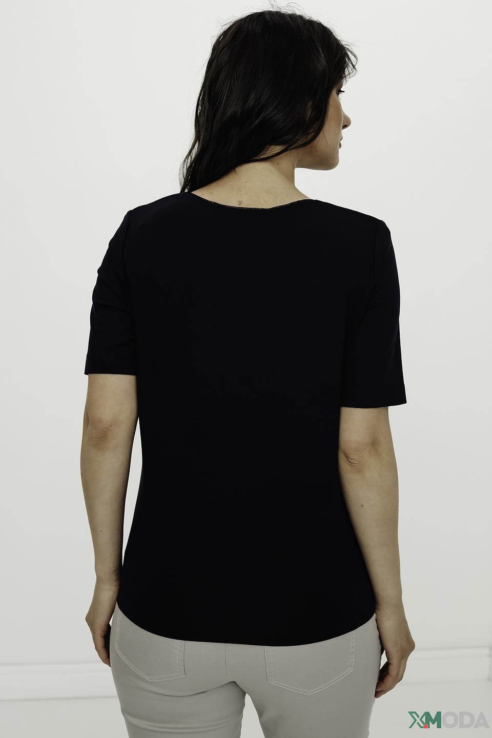 Футболка Eugen Klein с принтом чёрная