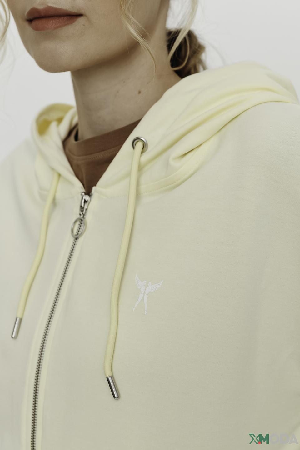 Жакет Angels с капюшоном бледно-жёлтый