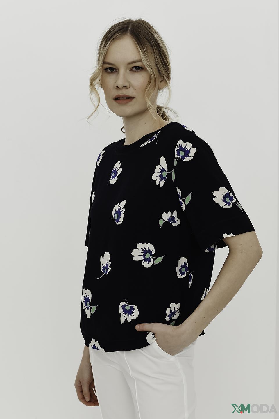 Блуза Oui с цветочным принтом