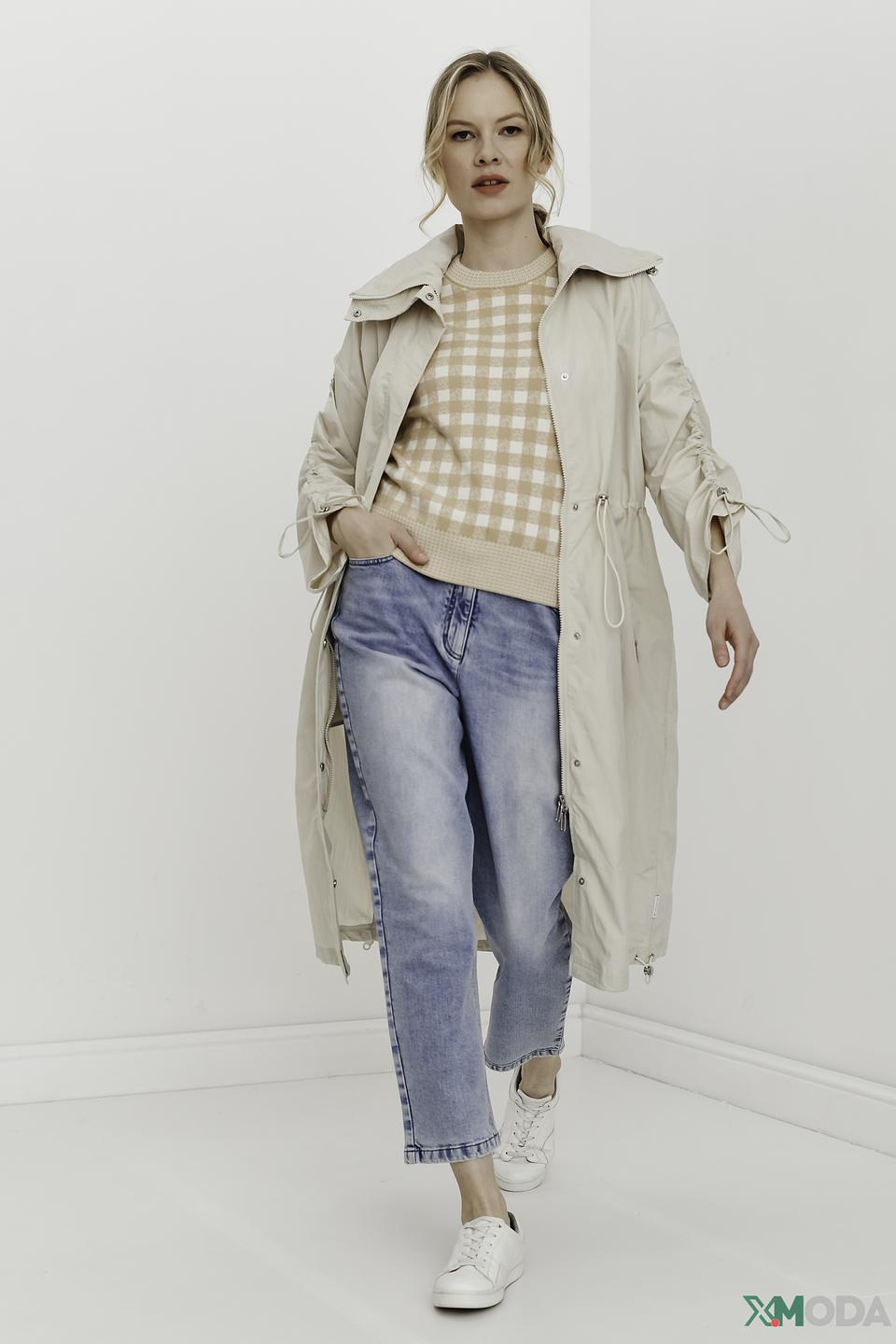 Плащ Tom Tailor бежевый с рукавами-фонариками