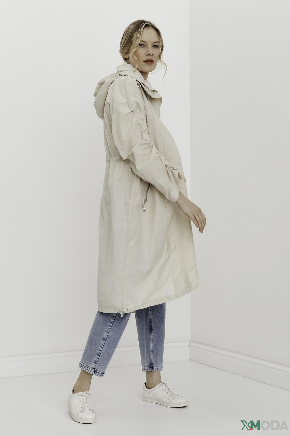 Плащ Tom Tailor бежевый с рукавами-фонариками