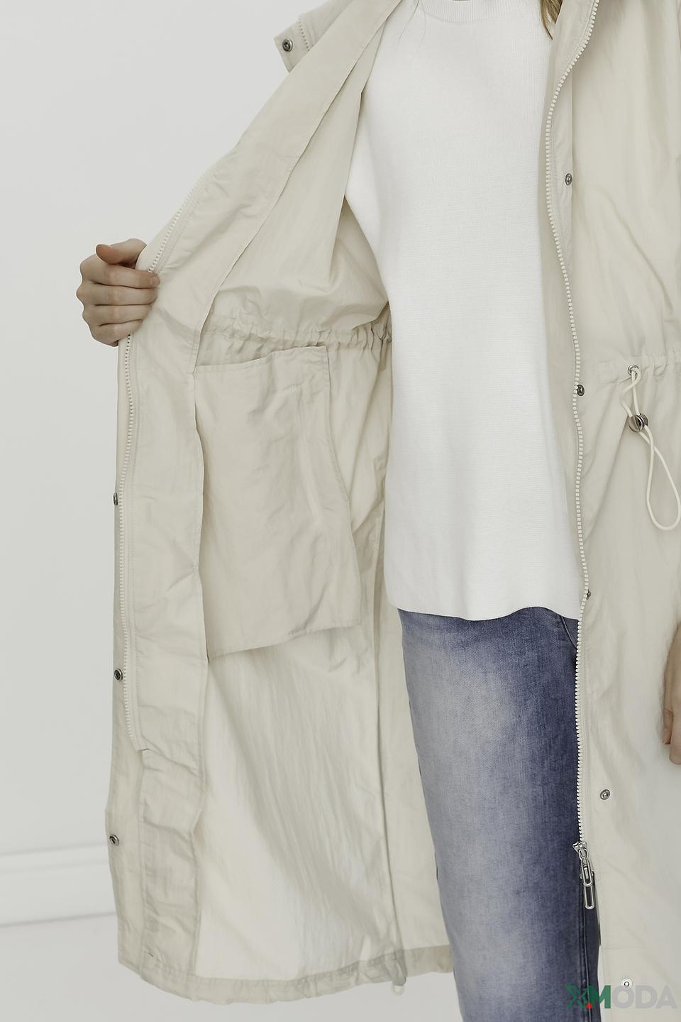 Плащ Tom Tailor бежевый с рукавами-фонариками