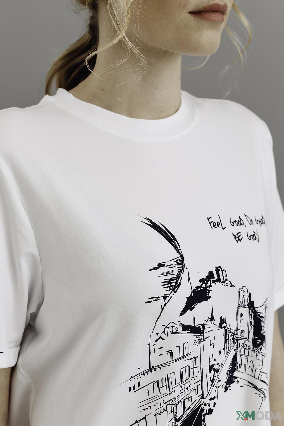 Футболка Be Yourself с принтом