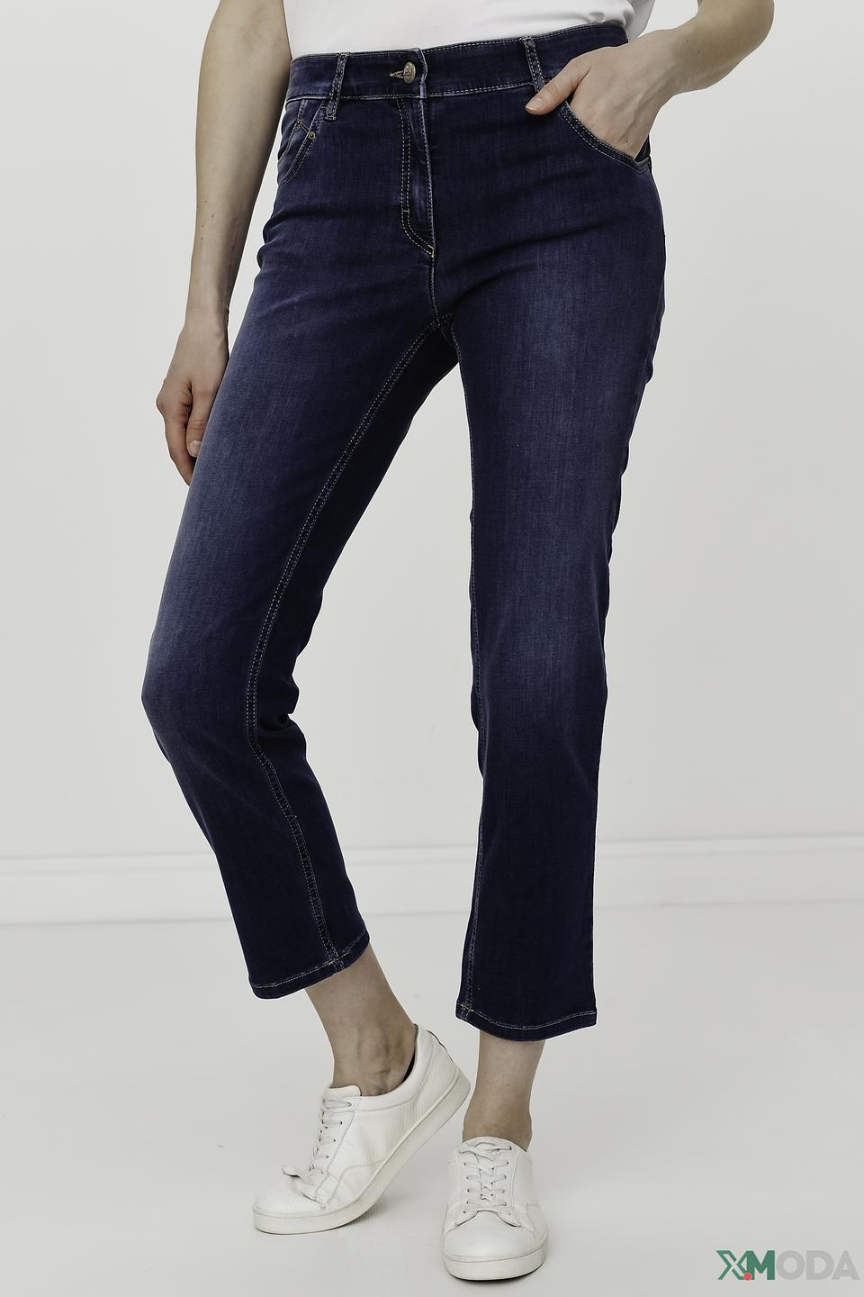 Джинсы Zerres с контрастной строчкой синие