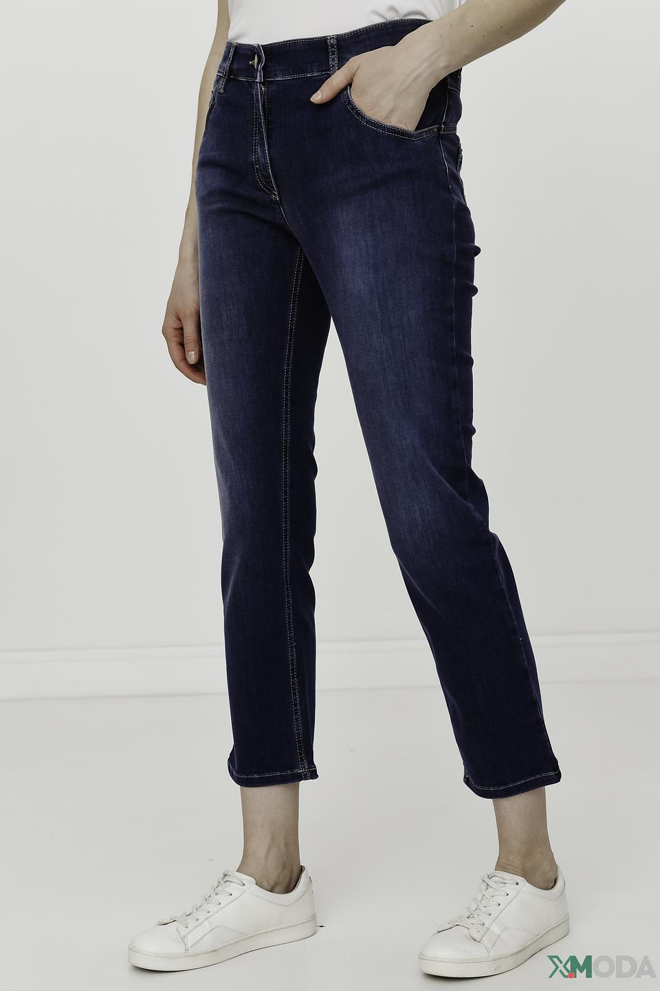 Джинсы Zerres с контрастной строчкой синие