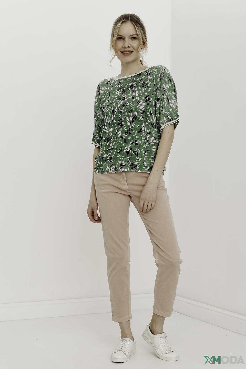 Джинсы Zerres персиковые с манжетами