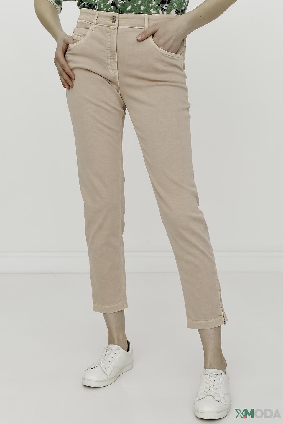 Джинсы Zerres персиковые с манжетами