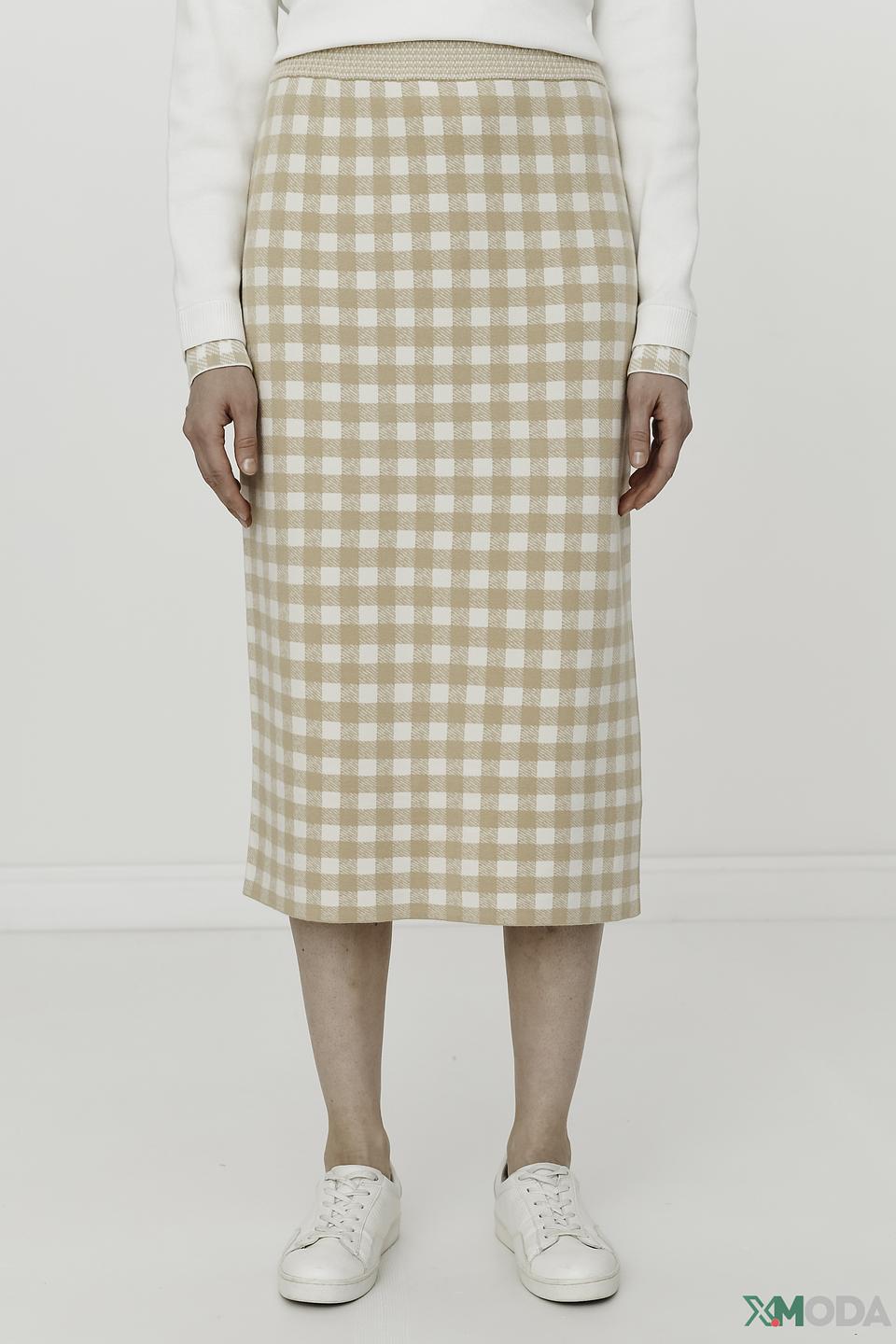 Юбка Oui в клетку миди