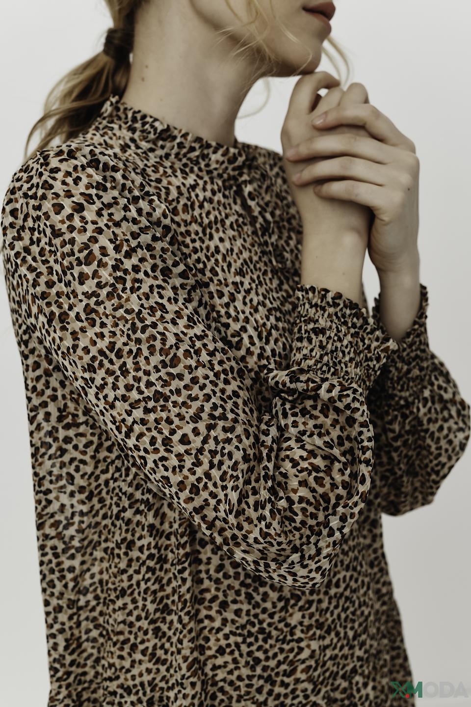 Платье Oui с леопардовым принтом