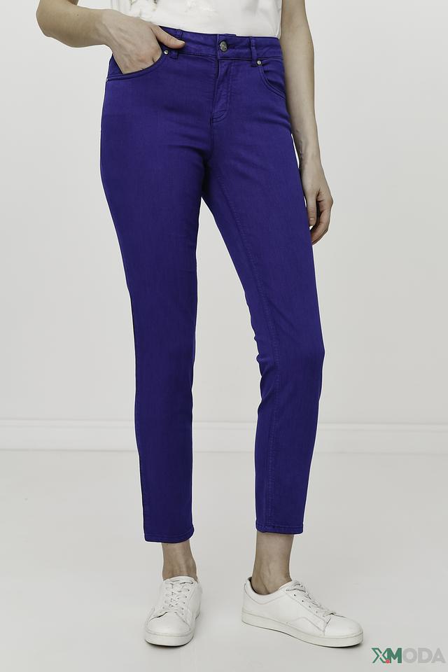 Брюки скинни Oui синие