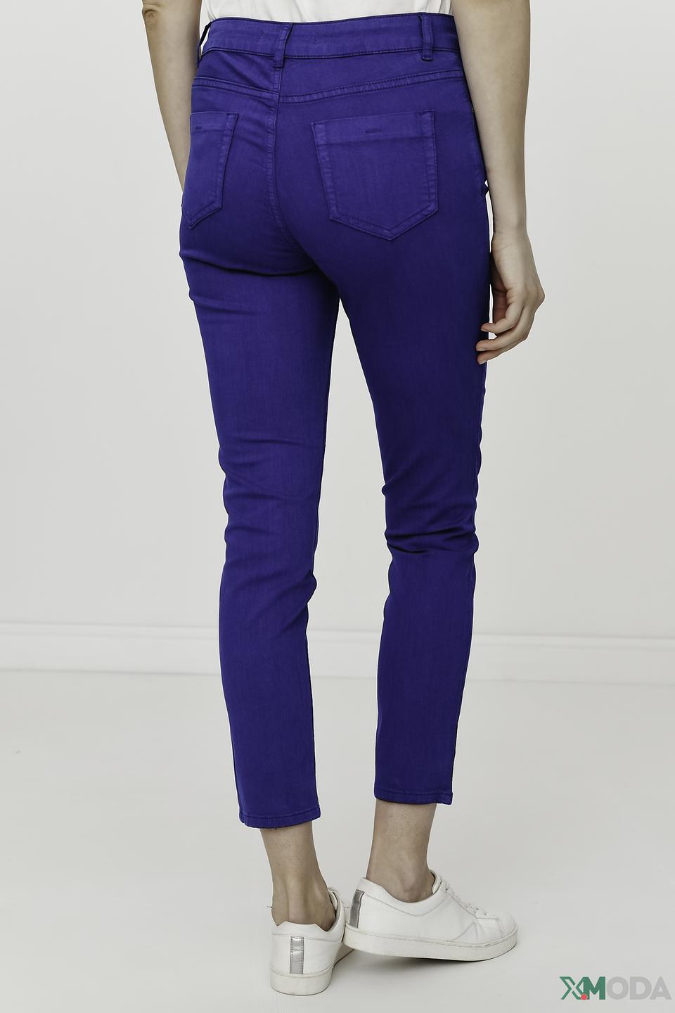 Брюки скинни Oui синие