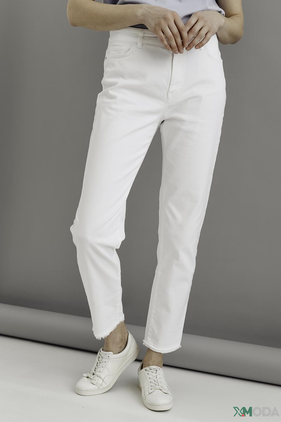 Джинсы Marc Cain белые с необработанным краем