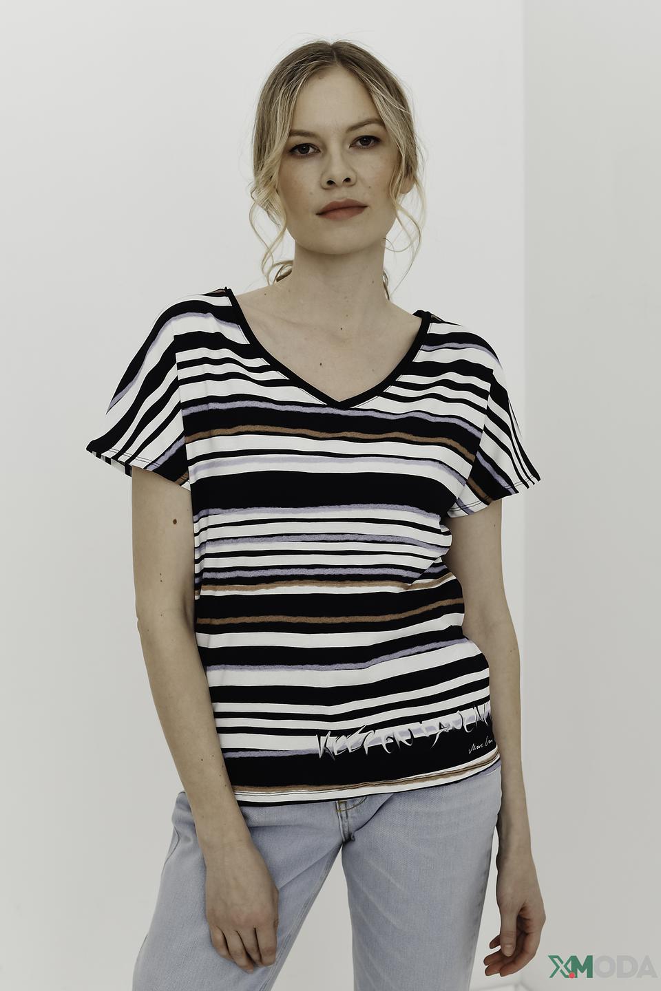 Пуловер Marc Cain в полоску